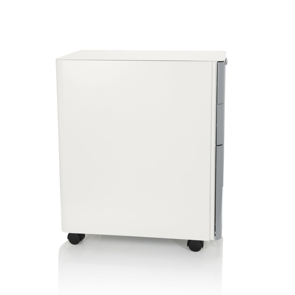 N° de l'image du produit 8 : Caisson à roulettes hjh OFFICE COLOR I métal, blanc / gris