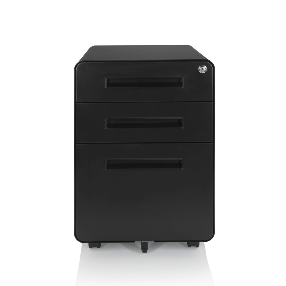 Illustration du produit: Caisson à roulettes hjh OFFICE COLOR PLUS I métal, noir