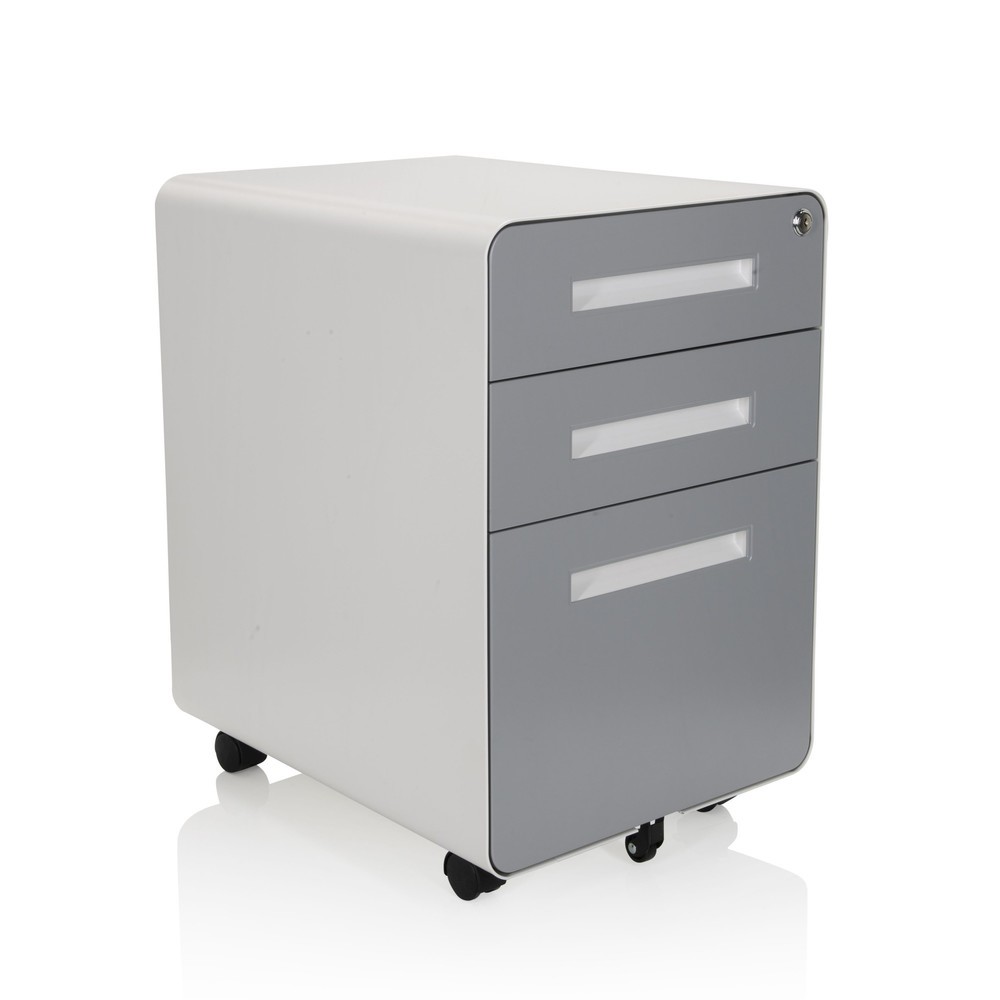 Numéro de l'image du produit 8: Caisson à roulettes hjh OFFICE COLOR PLUS I métal, blanc / gris