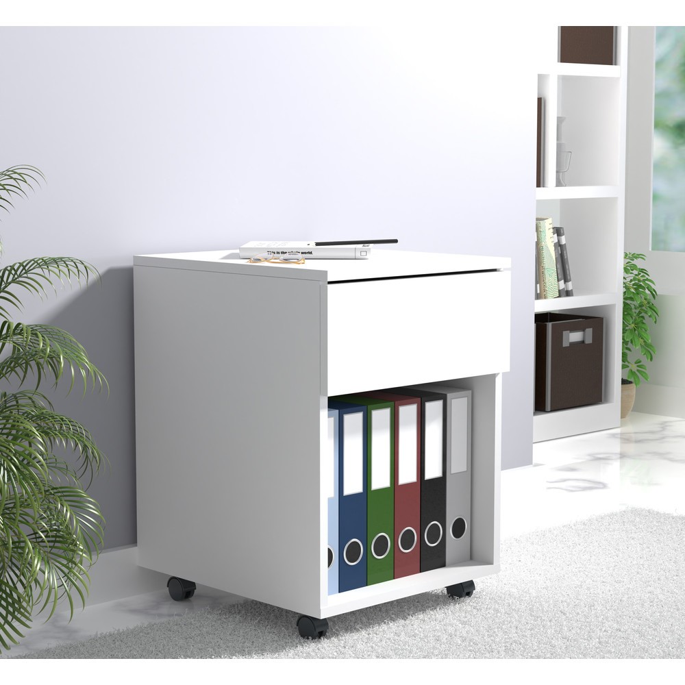 N° de l'image du produit 3 : Caisson à roulettes VCM Dalosa 45 1-SB, blanc