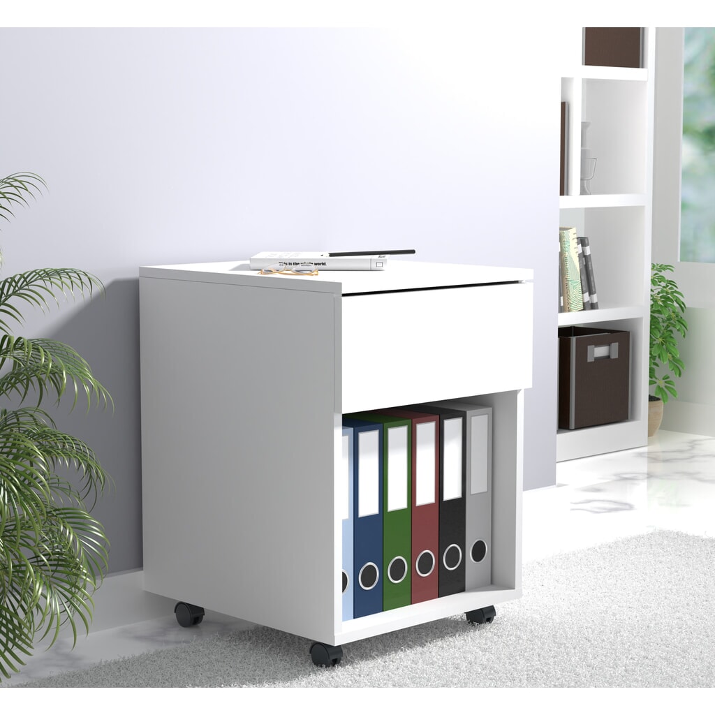 N° de l'image du produit 3 : Caisson à roulettes VCM Dalosa 45 1-SB, blanc
