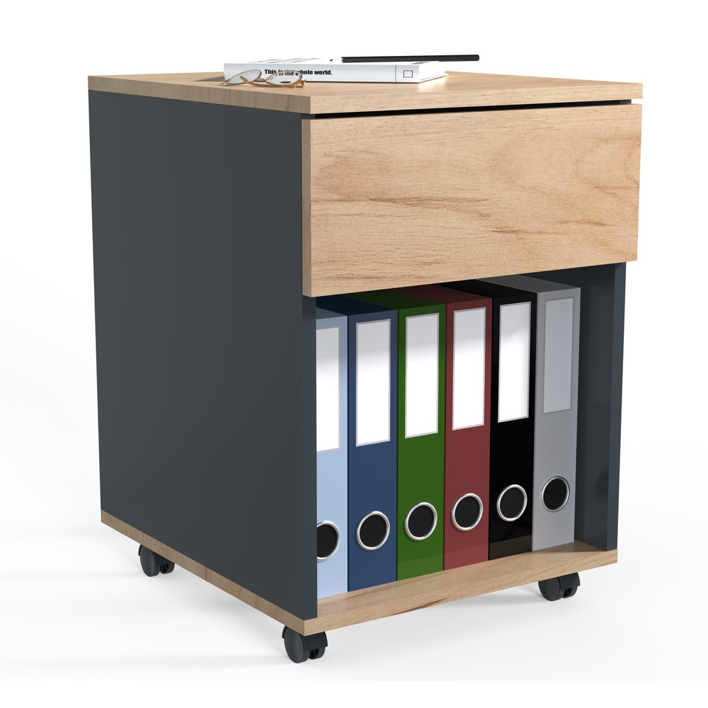 Numéro de l'image du produit 1: Caisson roulant Dalosa 45 1-SB, chêne miel