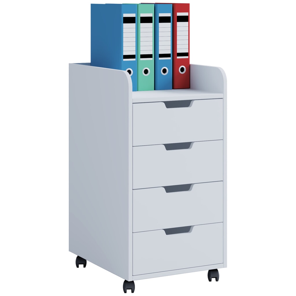 Illustration du produit: Caisson à roulettes VCM Konal Maxi, blanc