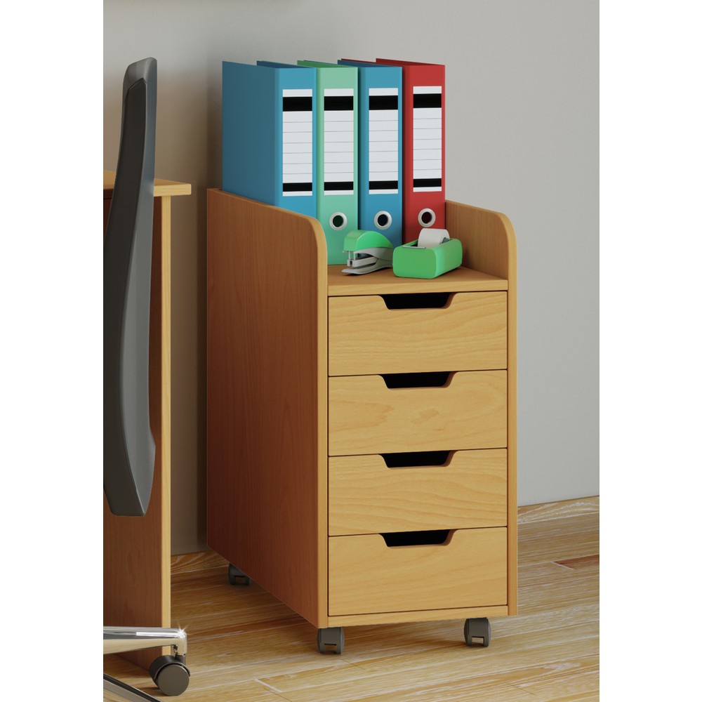 Numéro de l'image du produit 2: Caisson à roulettes Konal Mini, hêtre