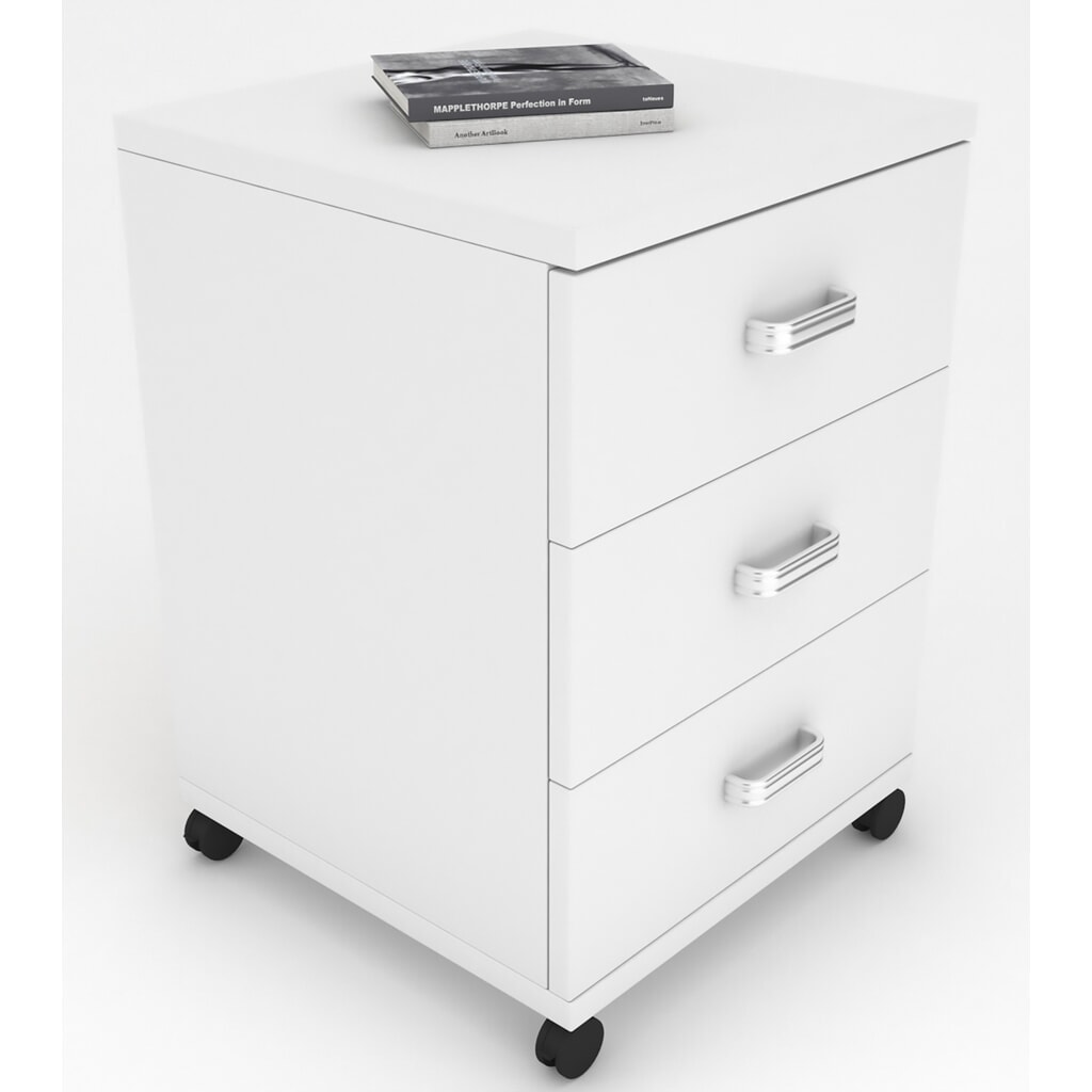 N° de l'image du produit 3 : Caisson à roulettes VCM Tobila, blanc