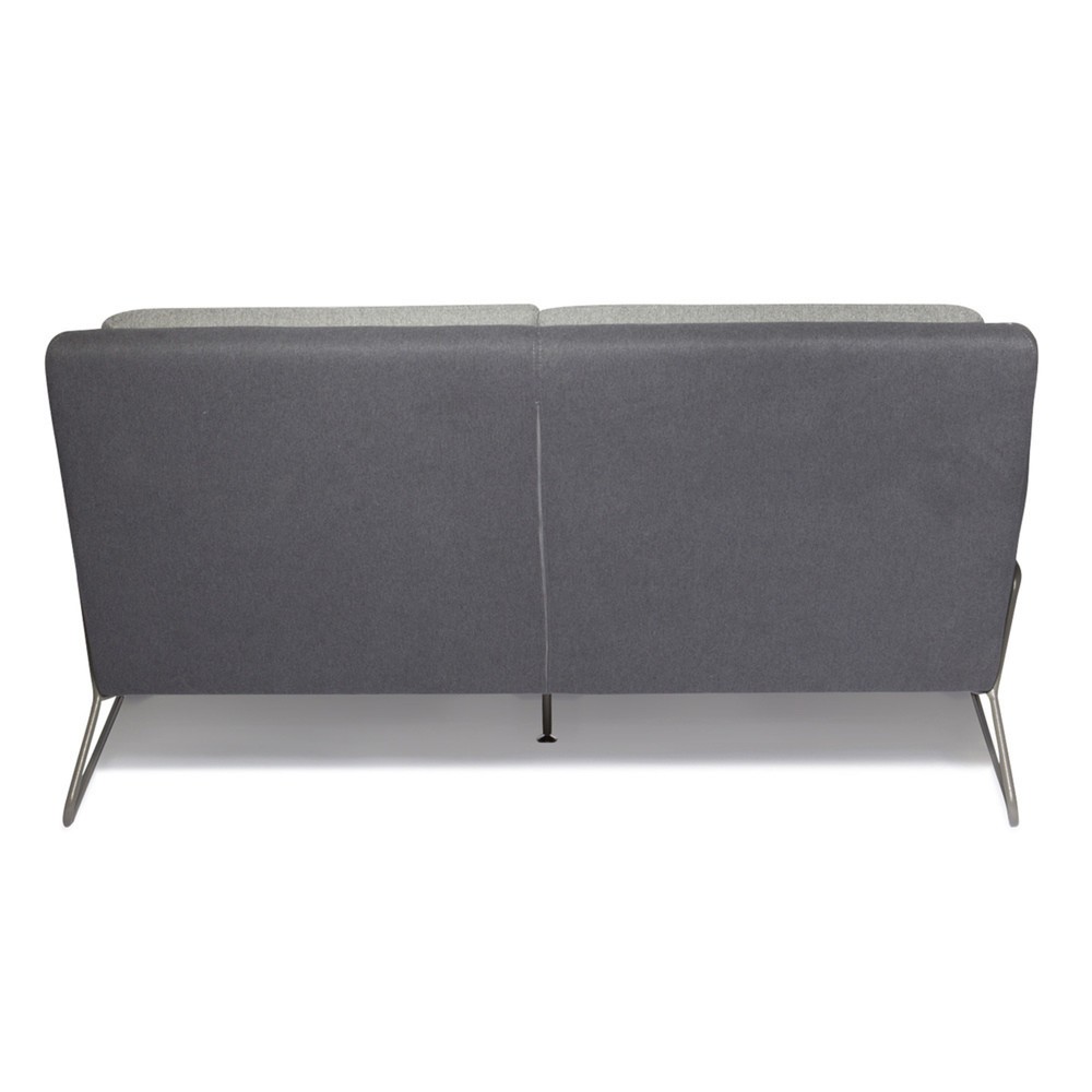 Numéro de l'image du produit 4: Canapé lounge hjh OFFICE LAGUN structure à patins, 3 places, gris clair/gris foncé