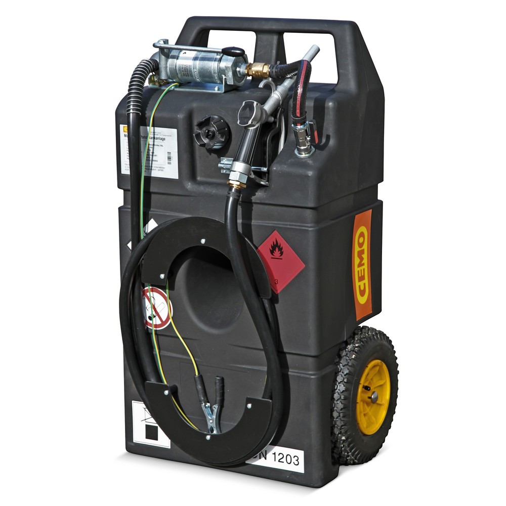 Numéro de l'image du produit 1: Cart ravitailleur essence CEMO en PE, 95 l avec pompe manuelle
