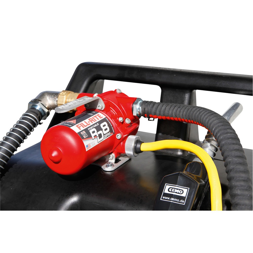 Numéro de l'image du produit 2: Cart ravitailleur essence CEMO en PE, 60 l avec pompe électrique