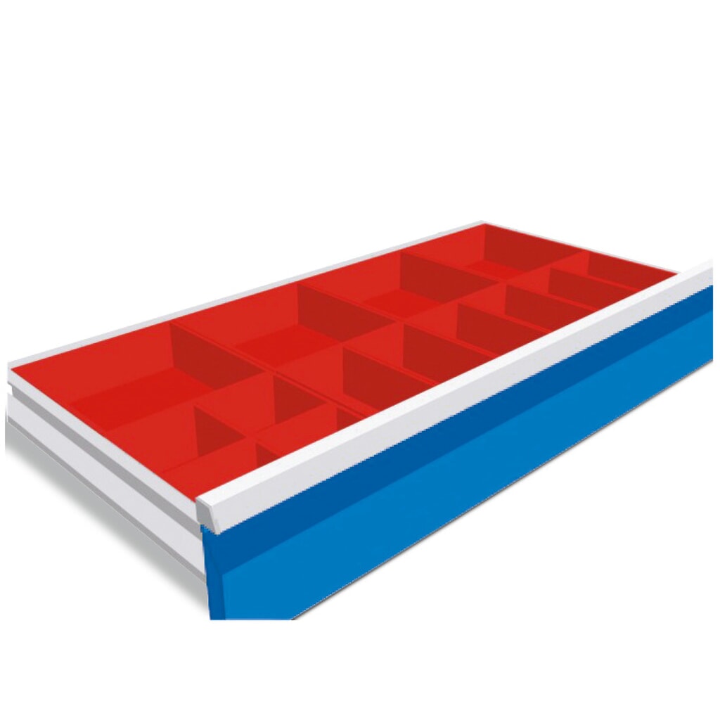 Casiers à petites pièces Bedrunka+Hirth pour servante d’atelier Maxmobile, pour une hauteur de façade de 50 mm Illustration du produit: Casiers à petites pièces Bedrunka+Hirth pour servante d’atelier Maxmobile, pour une hauteur de façade de 50 mm
