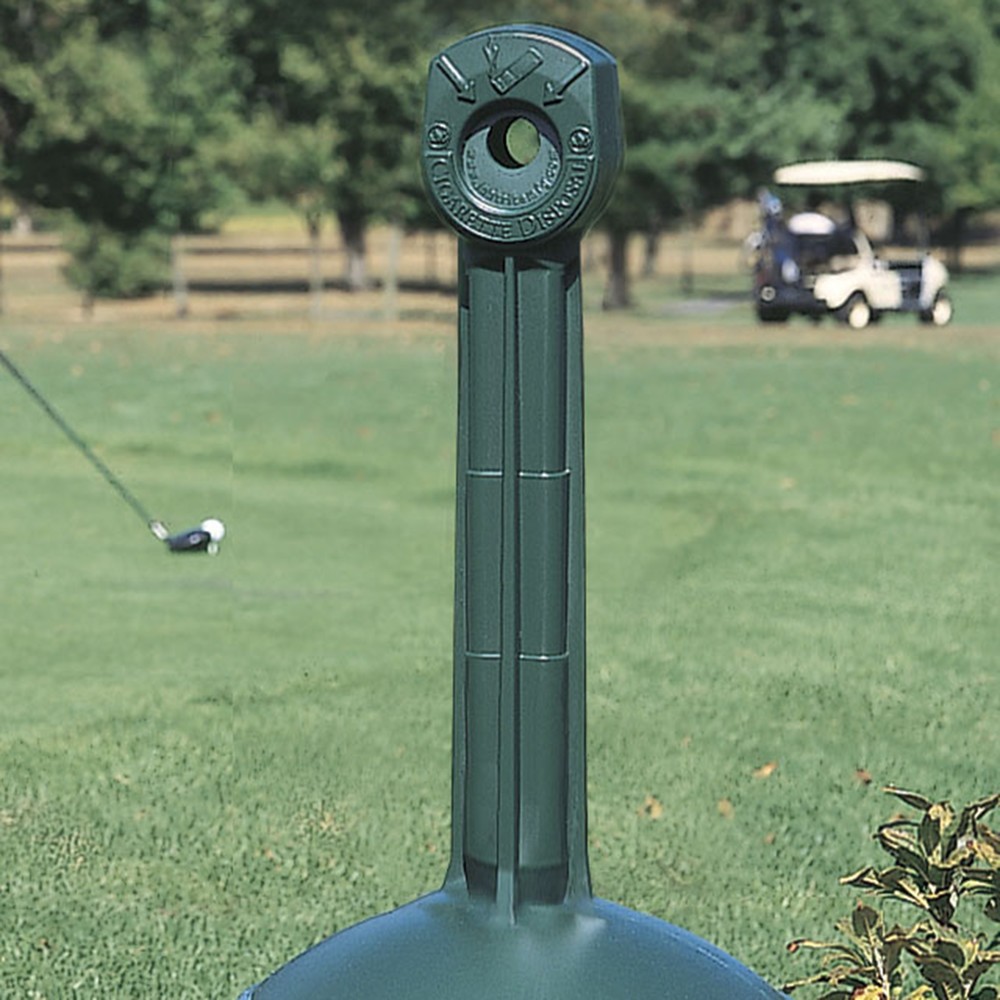 Numéro de l'image du produit 3: Cendrier colonne de sécurité Justrite®, auto-extinguible, 15 litres, vert