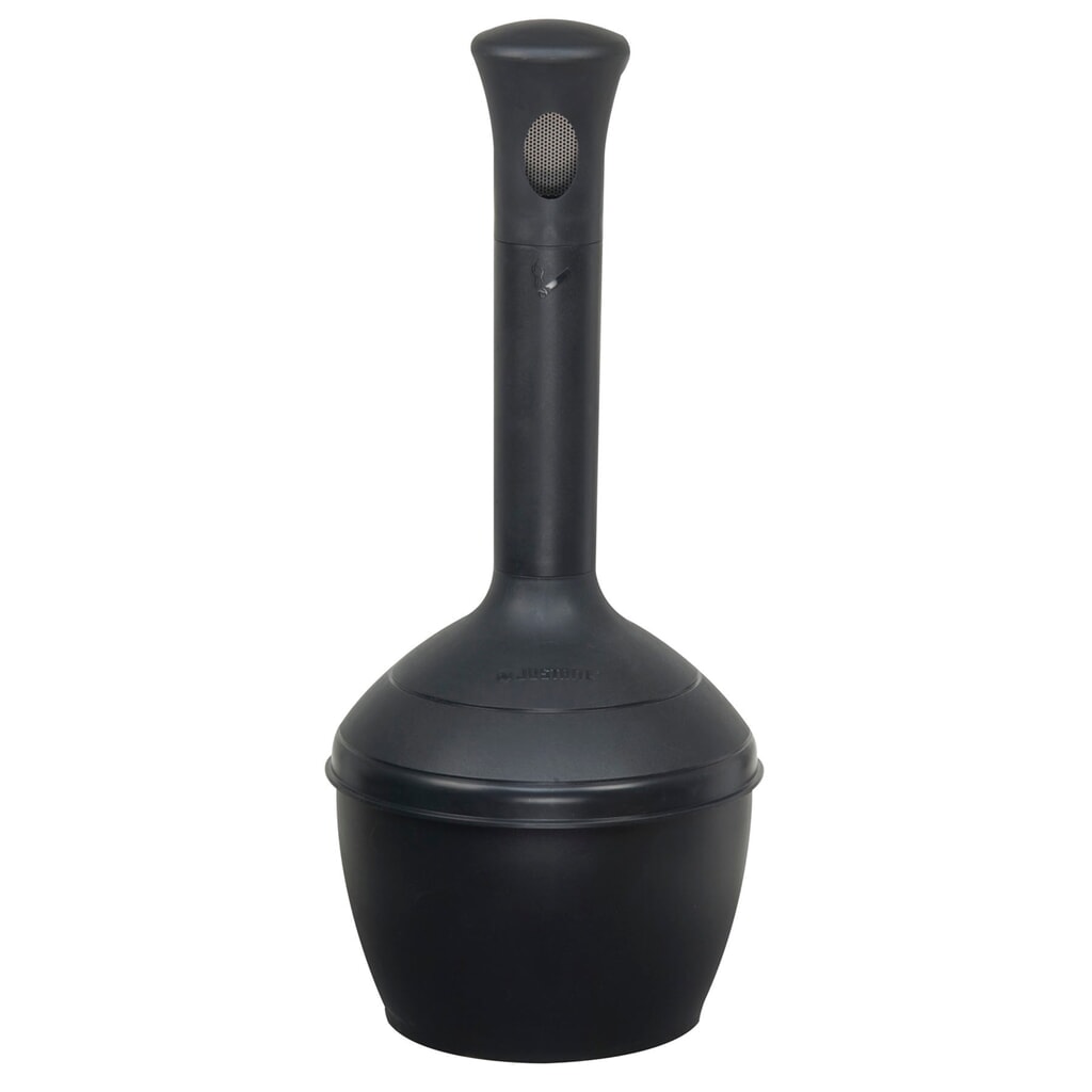 Cendrier colonne de sécurité Justrite® Premium, auto-extinguible, 15 litres, noir Illustration du produit: Cendrier colonne de sécurité Justrite® Premium, auto-extinguible, 15 litres, noir