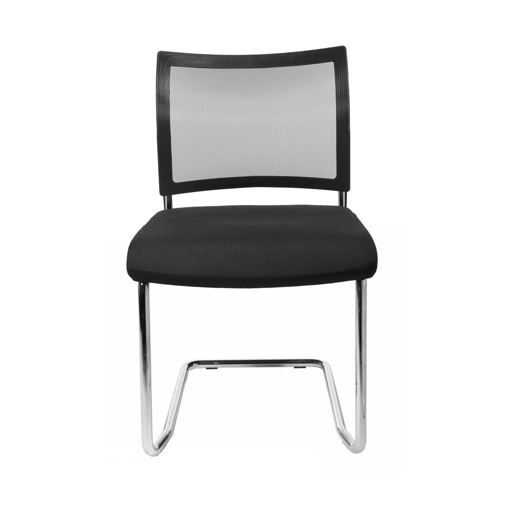 Chaise cantilever Topstar® New Age avec dossier resille, noir N° de l'image du produit 2 : Chaise cantilever Topstar® New Age avec dossier resille, noir