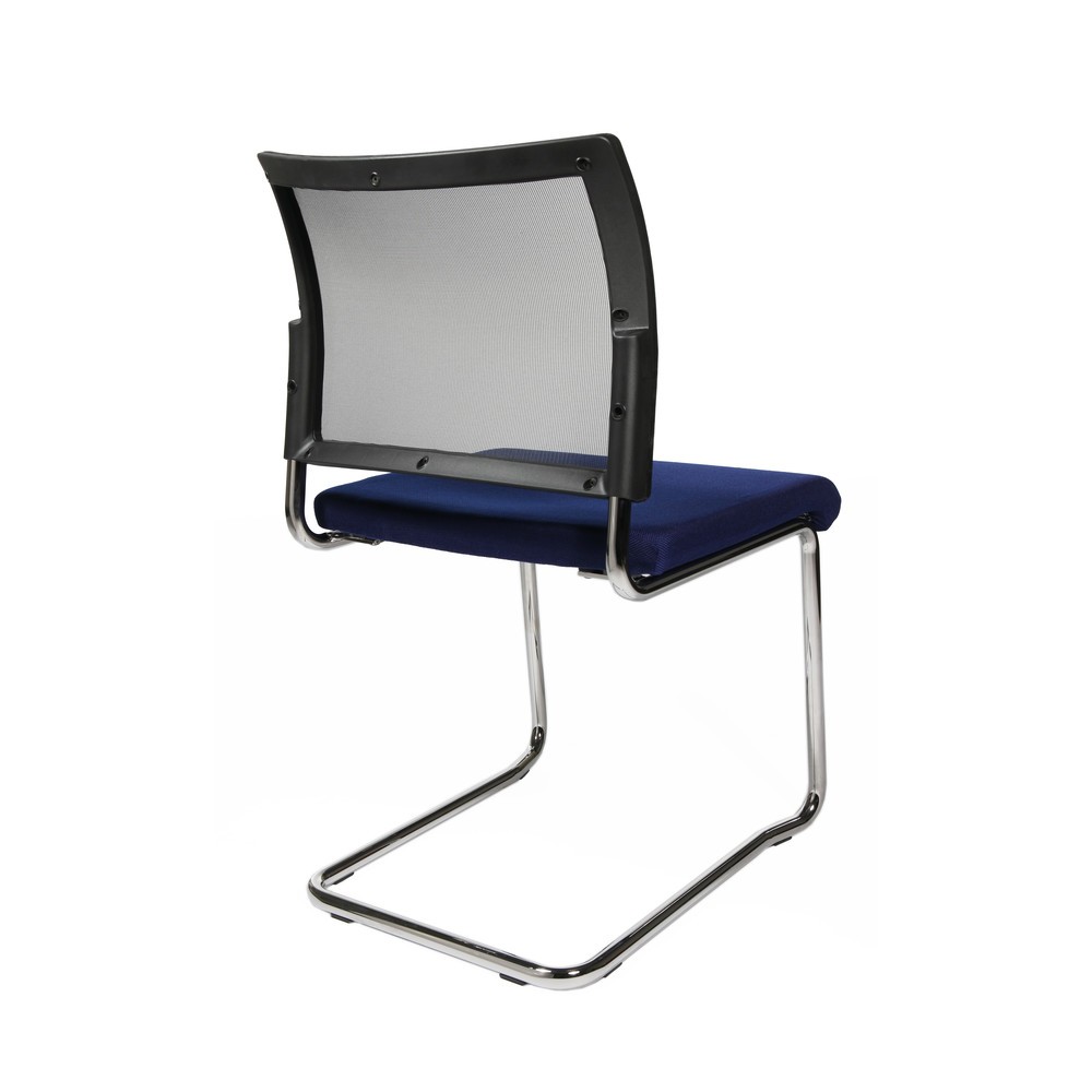 N° de l'image du produit 2 : Chaise cantilever Topstar® New Age avec dossier resille, bleu