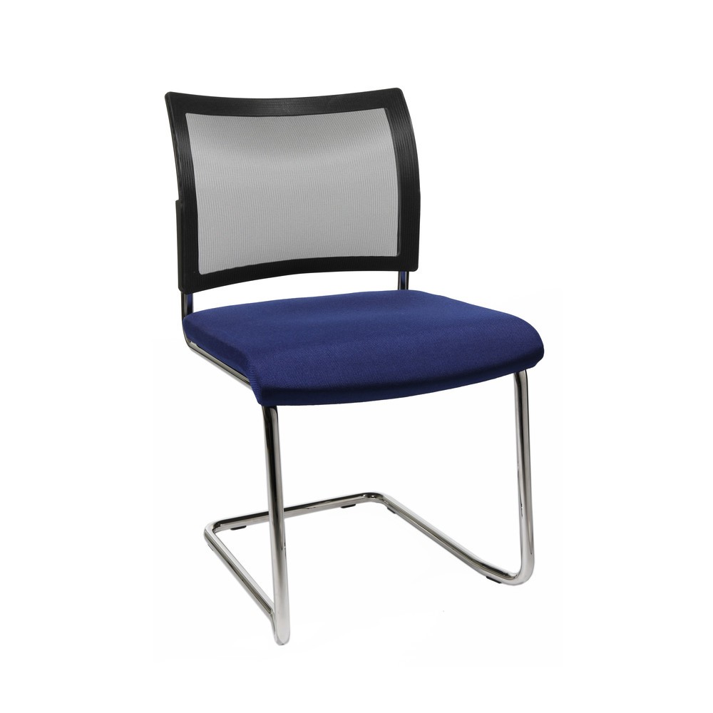 N° de l'image du produit 4 : Chaise cantilever Topstar® New Age avec dossier resille, bleu