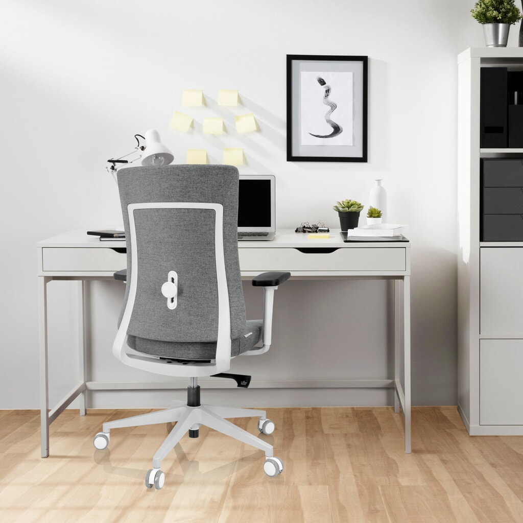 Chaise de bureau / chaise pivotante hjh OFFICE COMFIO WP tissu, gris N° de l'image du produit 4 : Chaise de bureau / chaise pivotante hjh OFFICE COMFIO WP tissu, gris
