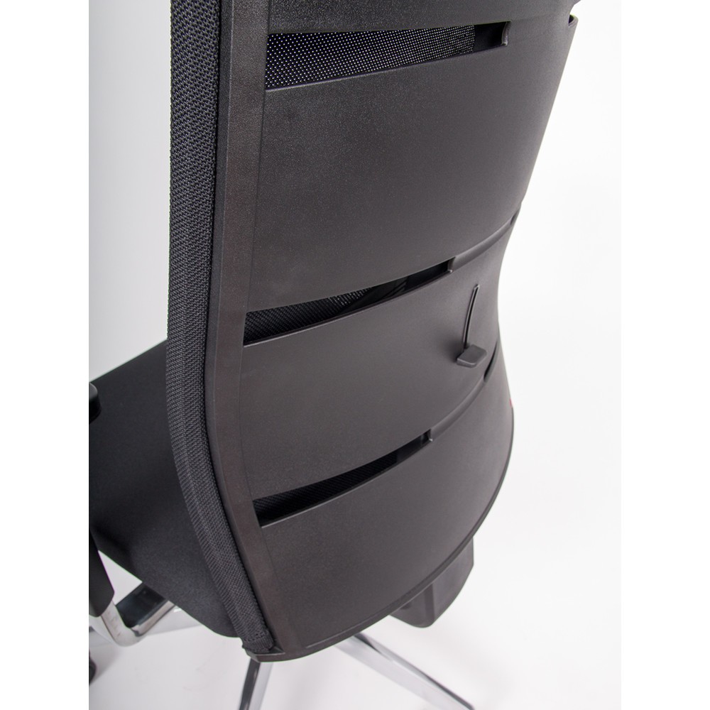 Numéro de l'image du produit 2: Chaise de bureau lento agilis matrix MT13, 100 % polyester, noir, accoudoir avec support en plastique