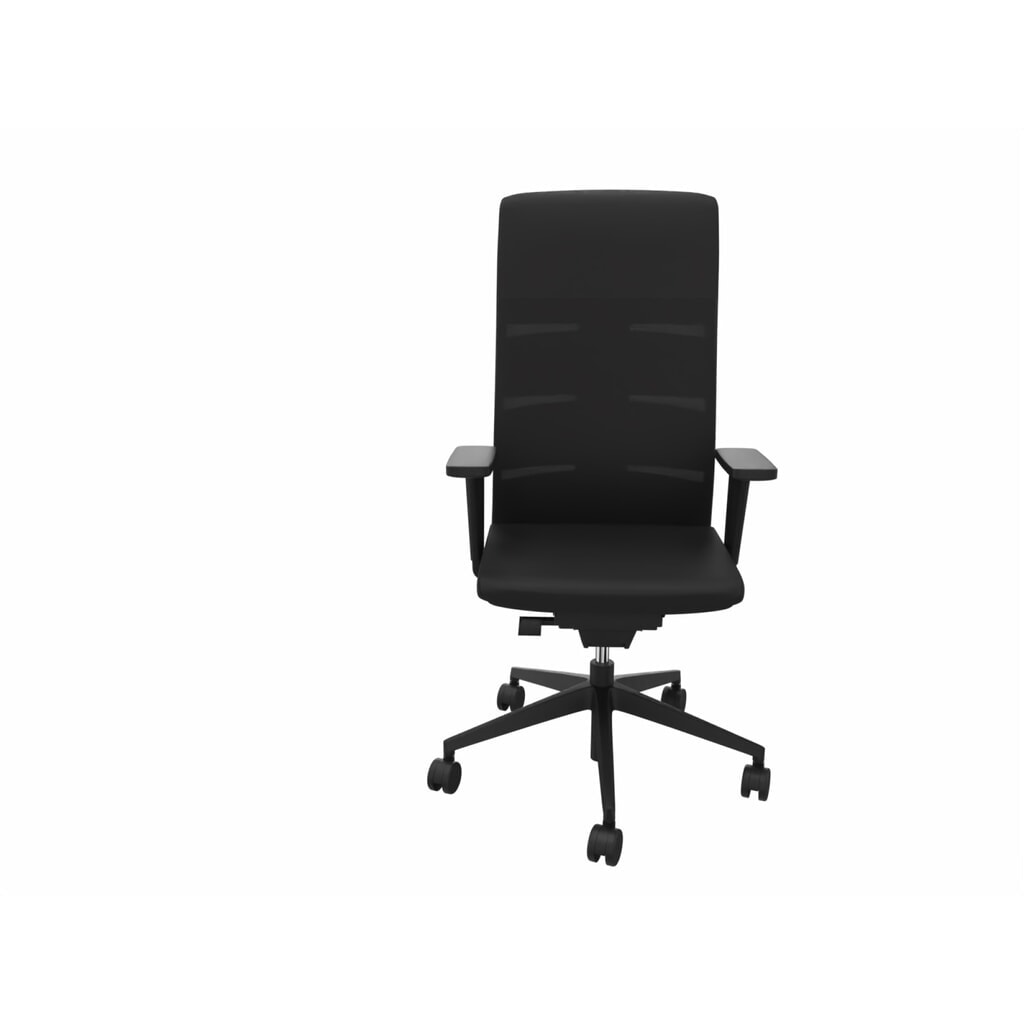 Illustration du produit: Chaise de bureau lento agilis matrix MT13, 100 % polyester, noir, accoudoir avec support en plastique