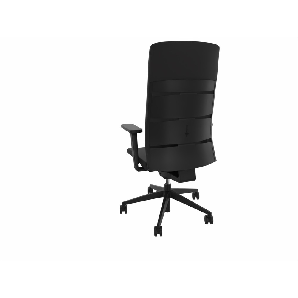 Numéro de l'image du produit 3: Chaise de bureau lento agilis matrix MT13, 100 % polyester, noir, accoudoir avec support en plastique