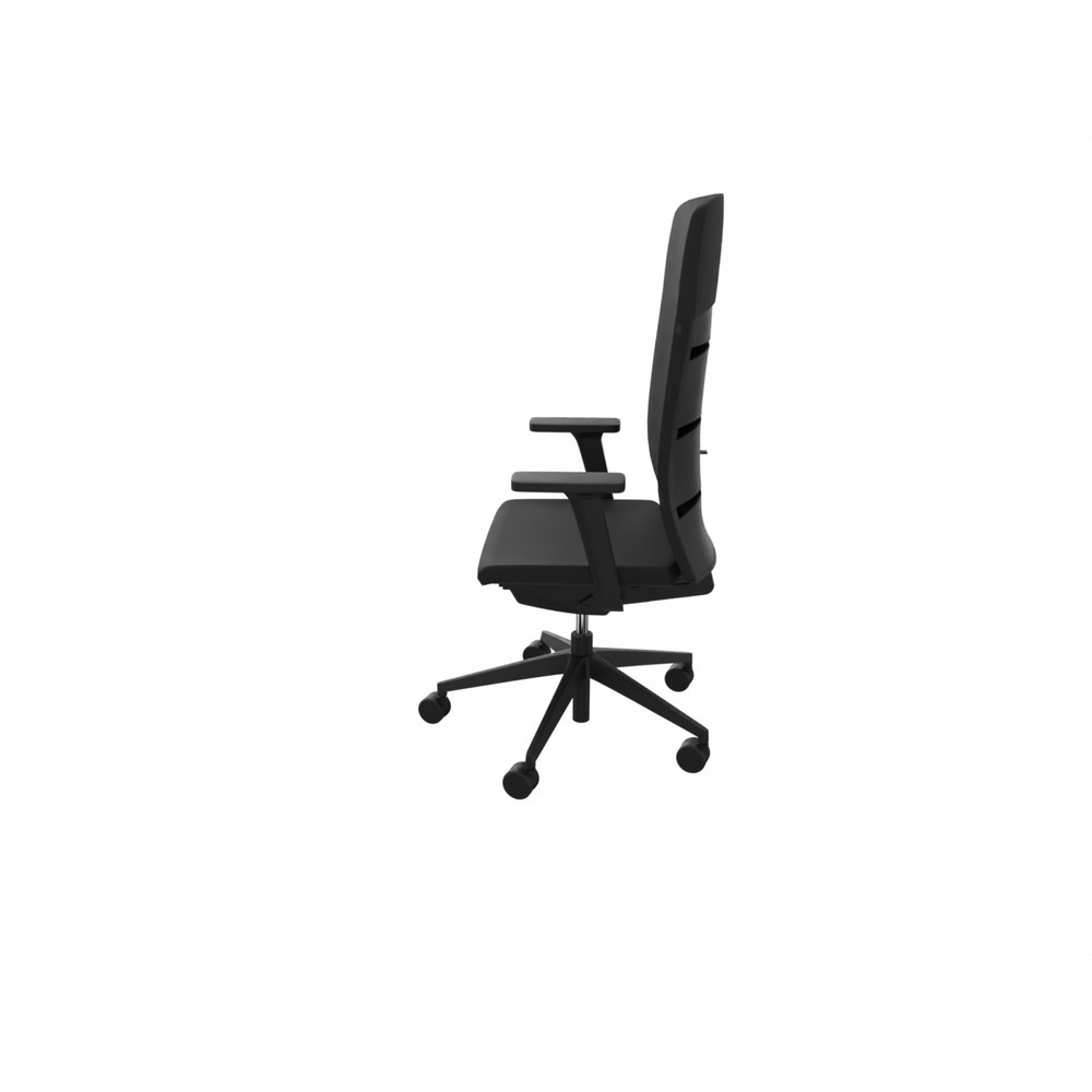 Numéro de l'image du produit 4: Chaise de bureau lento agilis matrix MT13, 100 % polyester, noir, accoudoir avec support en plastique