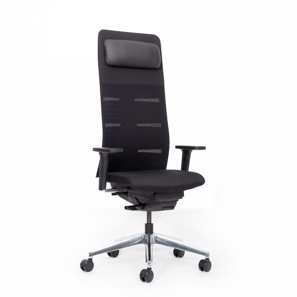 Numéro de l'image du produit 2: Chaise de bureau lento agilis matrix MT14, 100 % polyester, noir