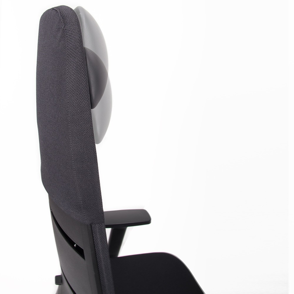 Numéro de l'image du produit 5: Chaise de bureau lento agilis matrix MT14, 100 % polyester, noir