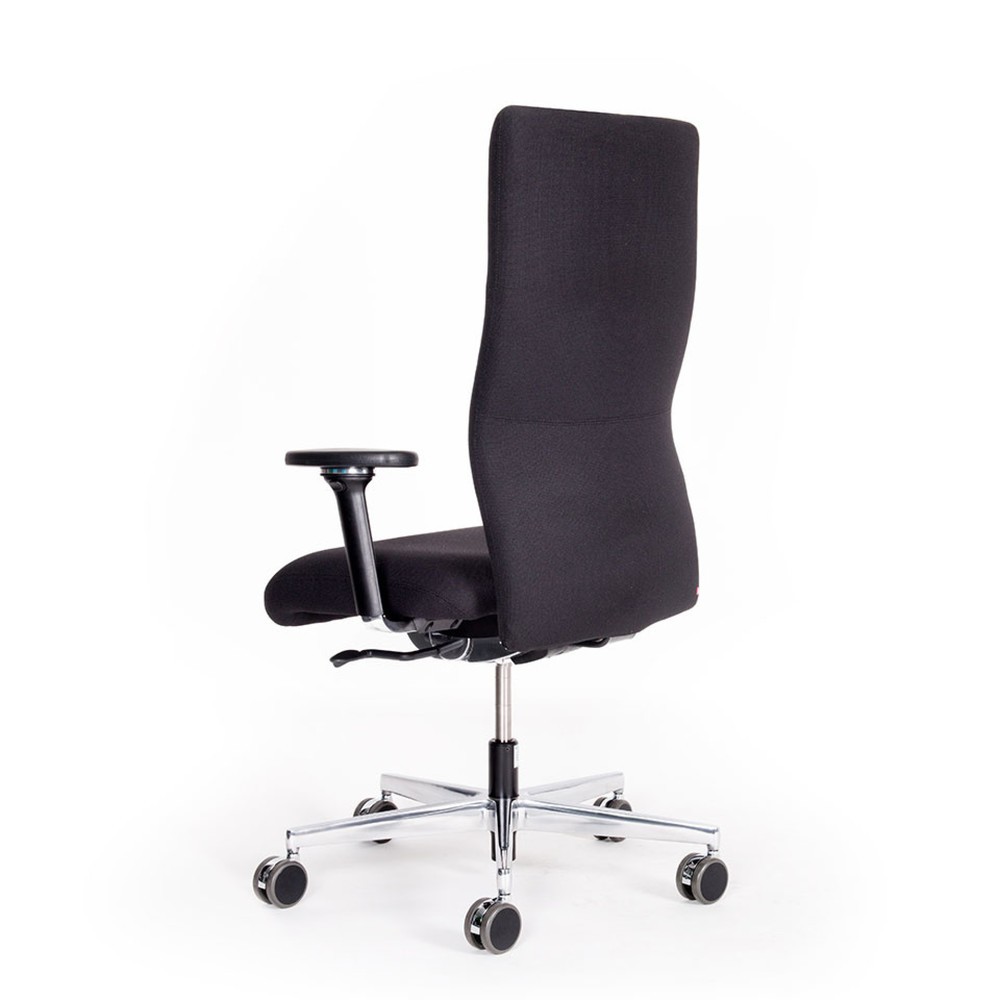 Numéro de l'image du produit 2: Chaise de bureau lento agilis XL AG12, 100 % polyester, noir