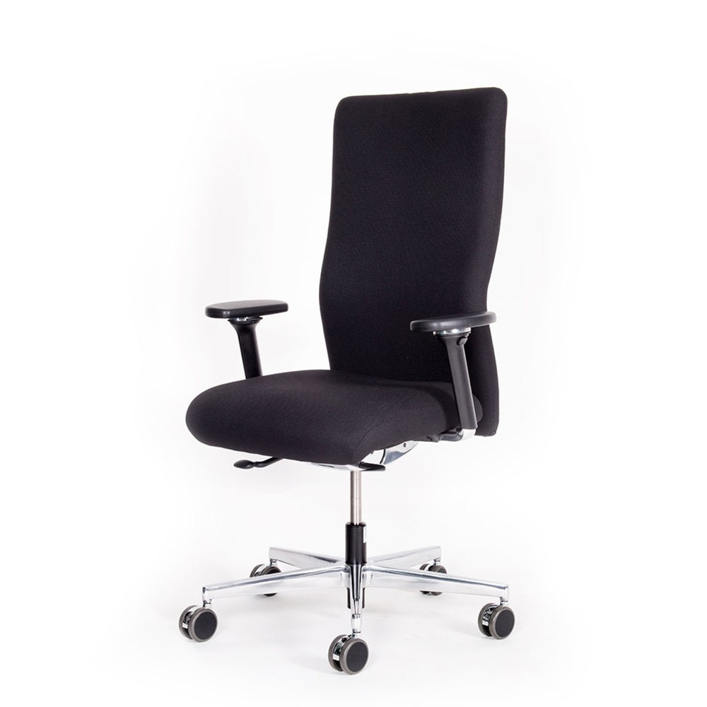 Numéro de l'image du produit 3: Chaise de bureau lento agilis XL AG12, 100 % polyester, noir