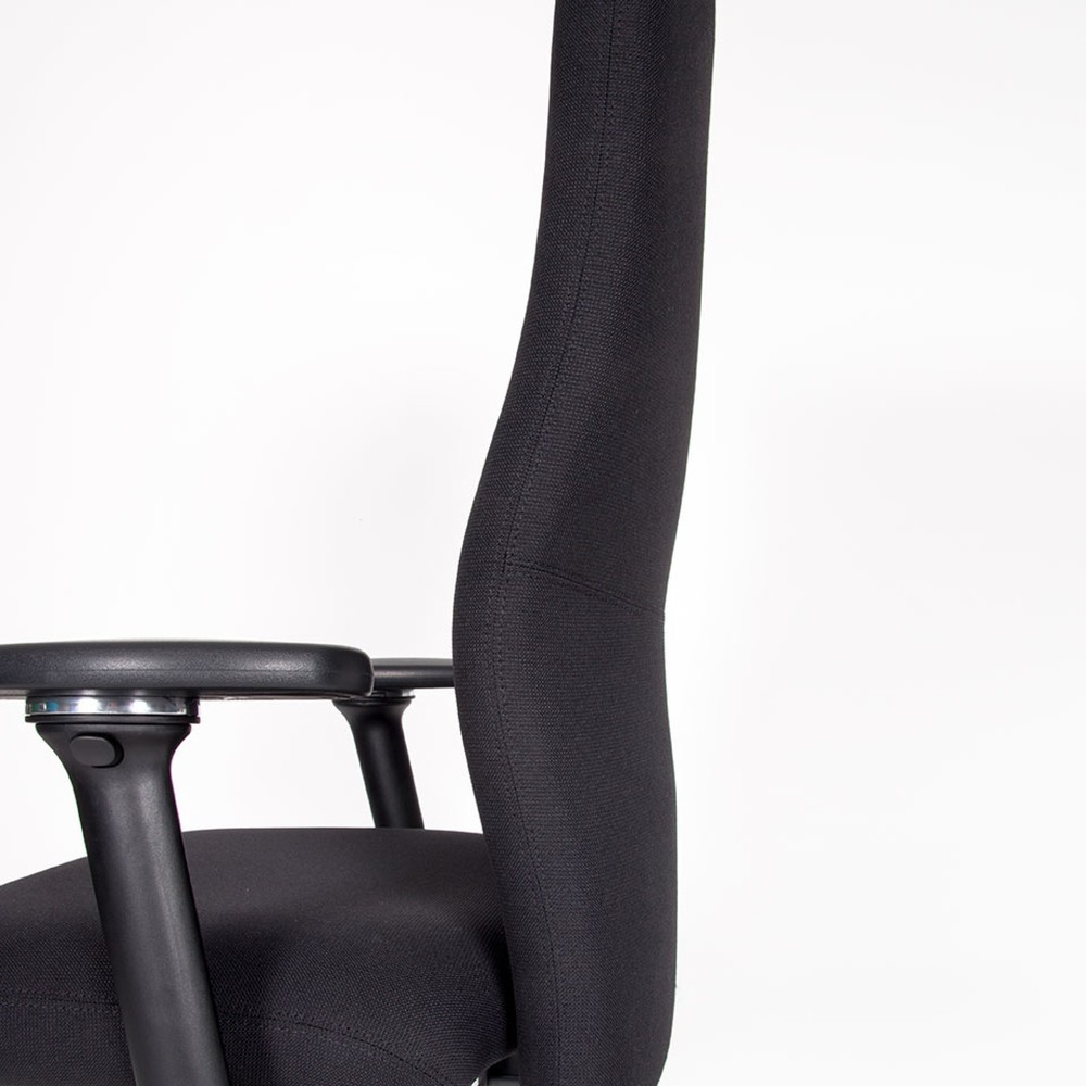 Numéro de l'image du produit 5: Chaise de bureau lento agilis XL AG12, 100 % polyester, noir