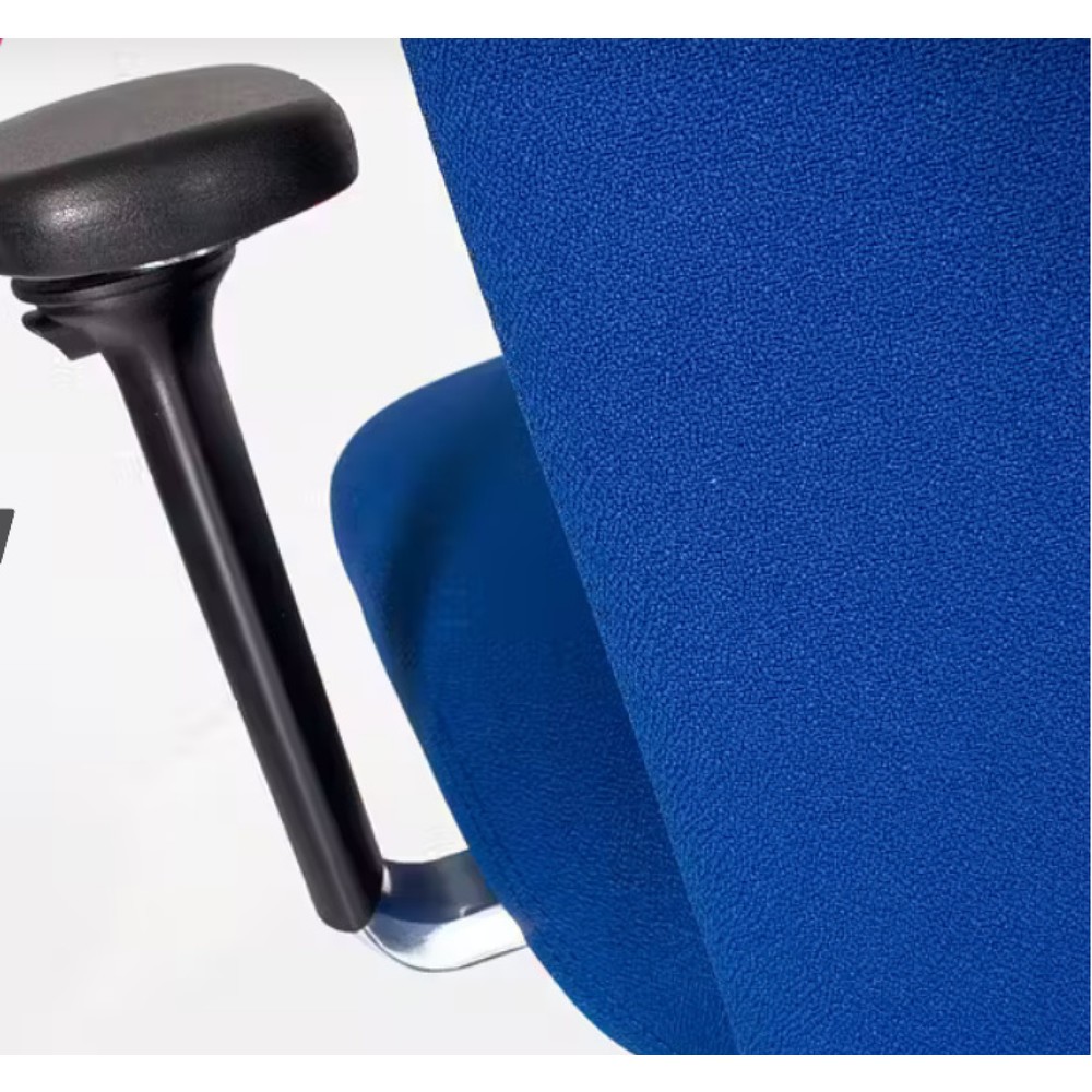 N° de l'image du produit 2 : Chaise de bureau lento agilis XL AG12, 100 % polyester, bleu, avec appui-tête