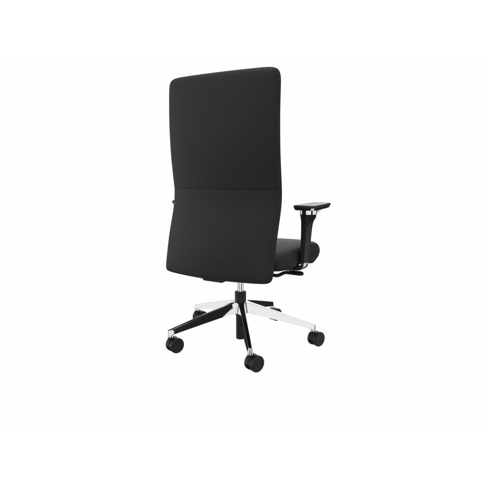 Numéro de l'image du produit 2: Chaise de bureau lento agilis XL AG13, 100 % cuir véritable, noir