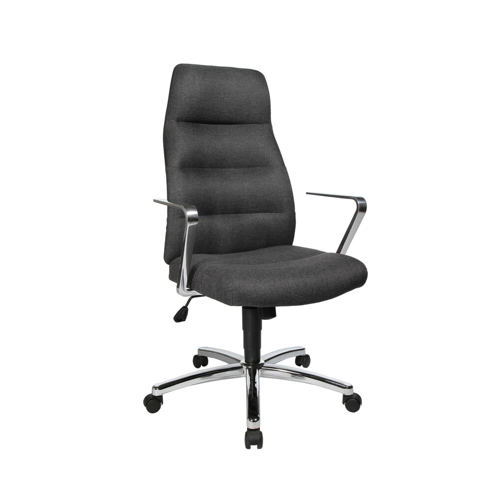 Chaise de bureau pivotante Chefsessel Topstar® Chairman, tissu anthracite Illustration du produit: Chaise de bureau pivotante Chefsessel Topstar® Chairman, tissu anthracite