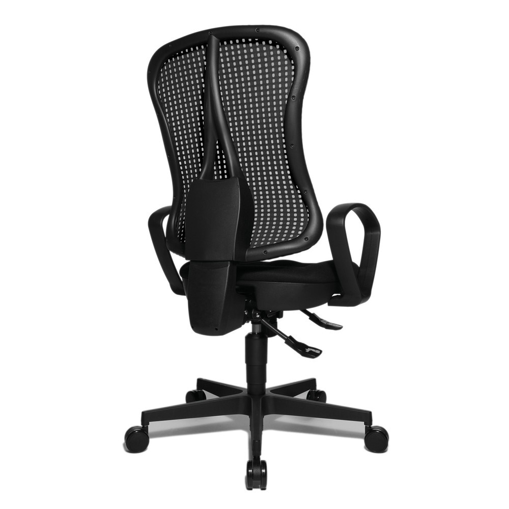 Numéro de l'image du produit 5: Chaise de bureau pivotante Topstar® Head Point SY, assise galbée, noir/noir