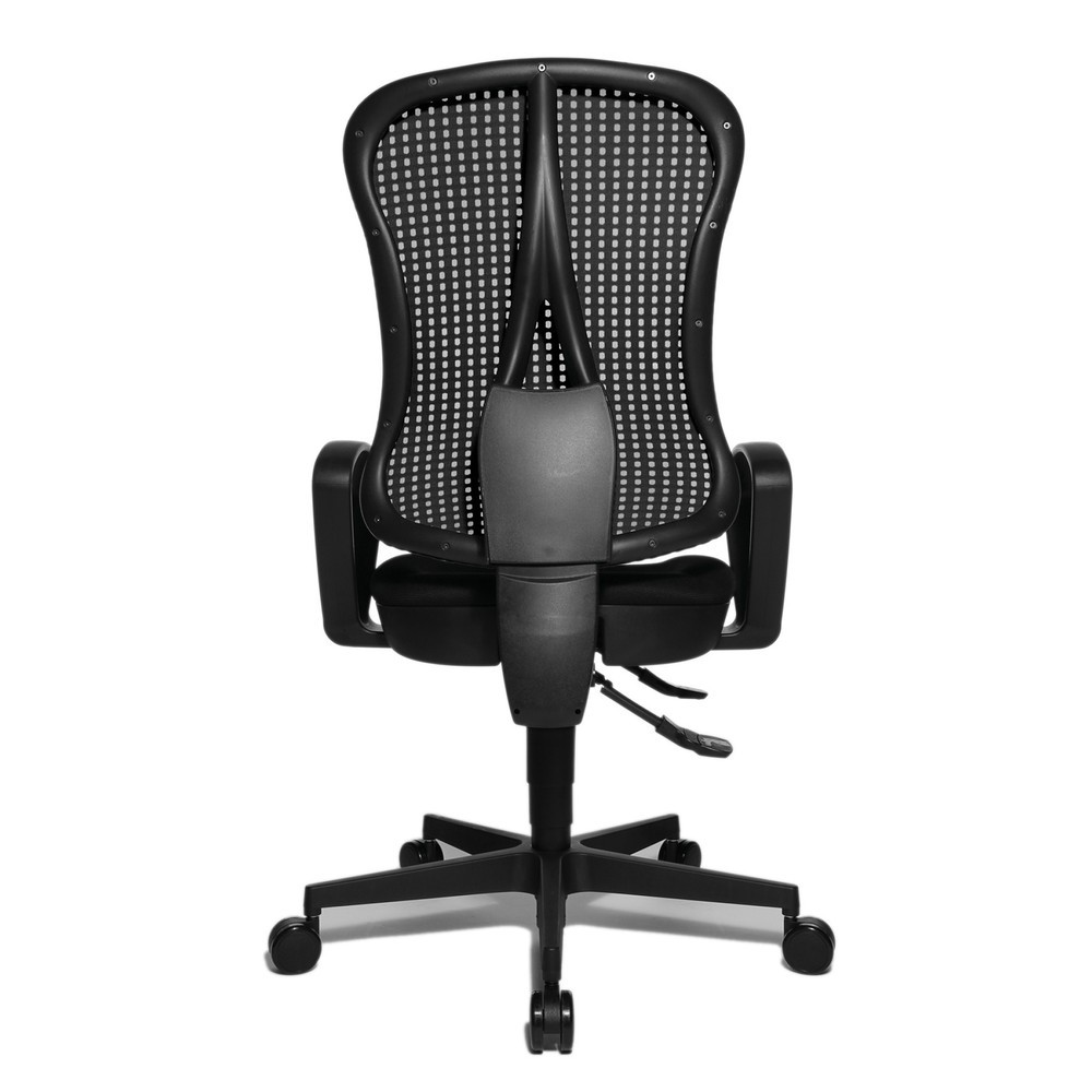 Numéro de l'image du produit 6: Chaise de bureau pivotante Topstar® Head Point SY, assise galbée, noir/noir