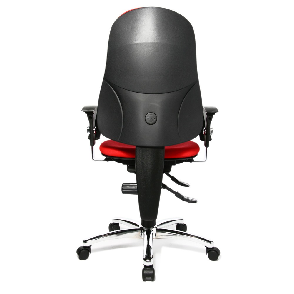 Numéro de l'image du produit 5: Chaise de bureau pivotante Topstar® Ortho 10, accoudoirs réglables en hauteur, rouge