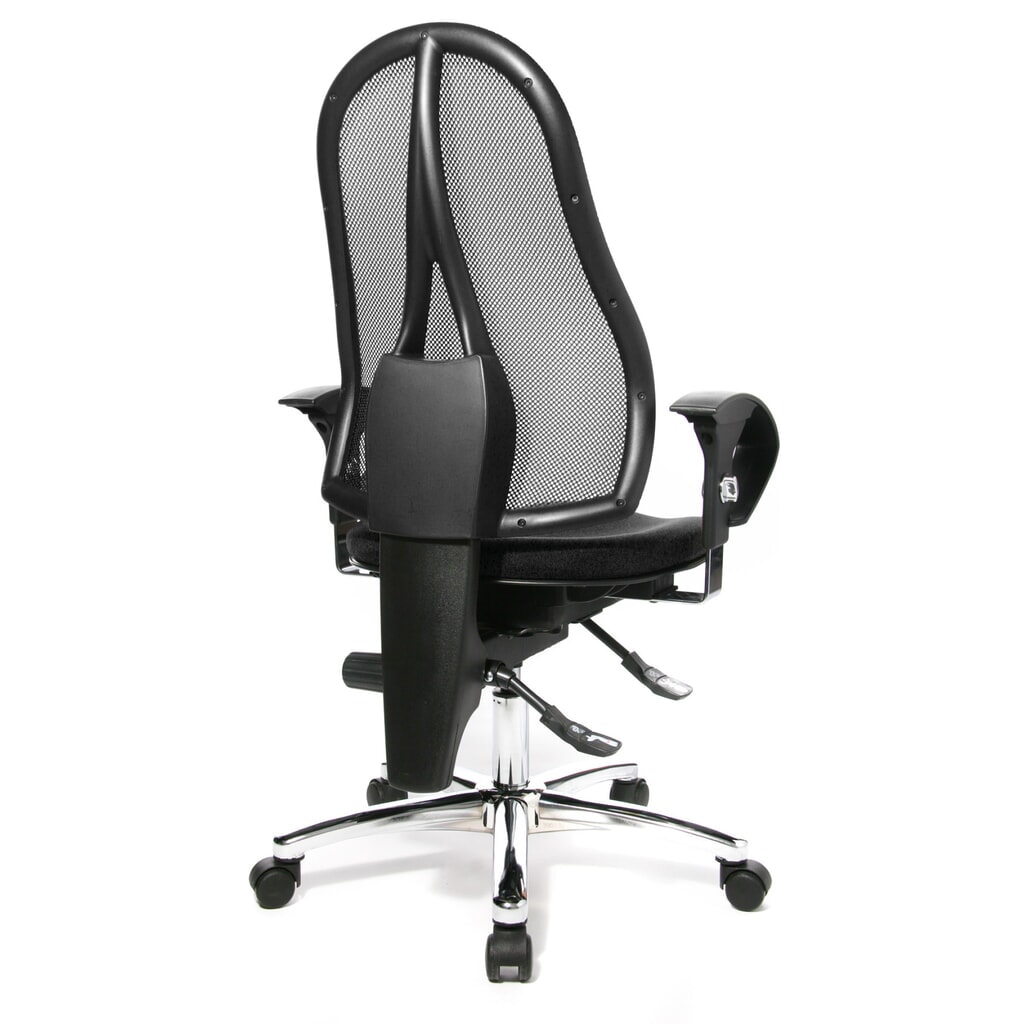Chaise de bureau pivotante Topstar® Ortho 15, dossier en mesh, accoudoirs réglables en hauteur, anthracite N° de l'image du produit 6 : Chaise de bureau pivotante Topstar® Ortho 15, dossier en mesh, accoudoirs réglables en hauteur, anthracite
