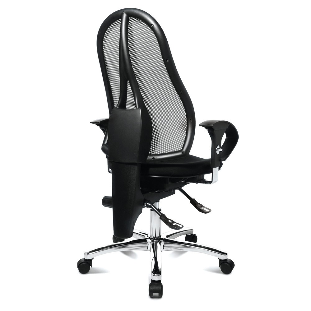 Numéro de l'image du produit 3: Chaise de bureau pivotante Topstar® Ortho 15, dossier en mesh, accoudoirs réglables en hauteur, noir