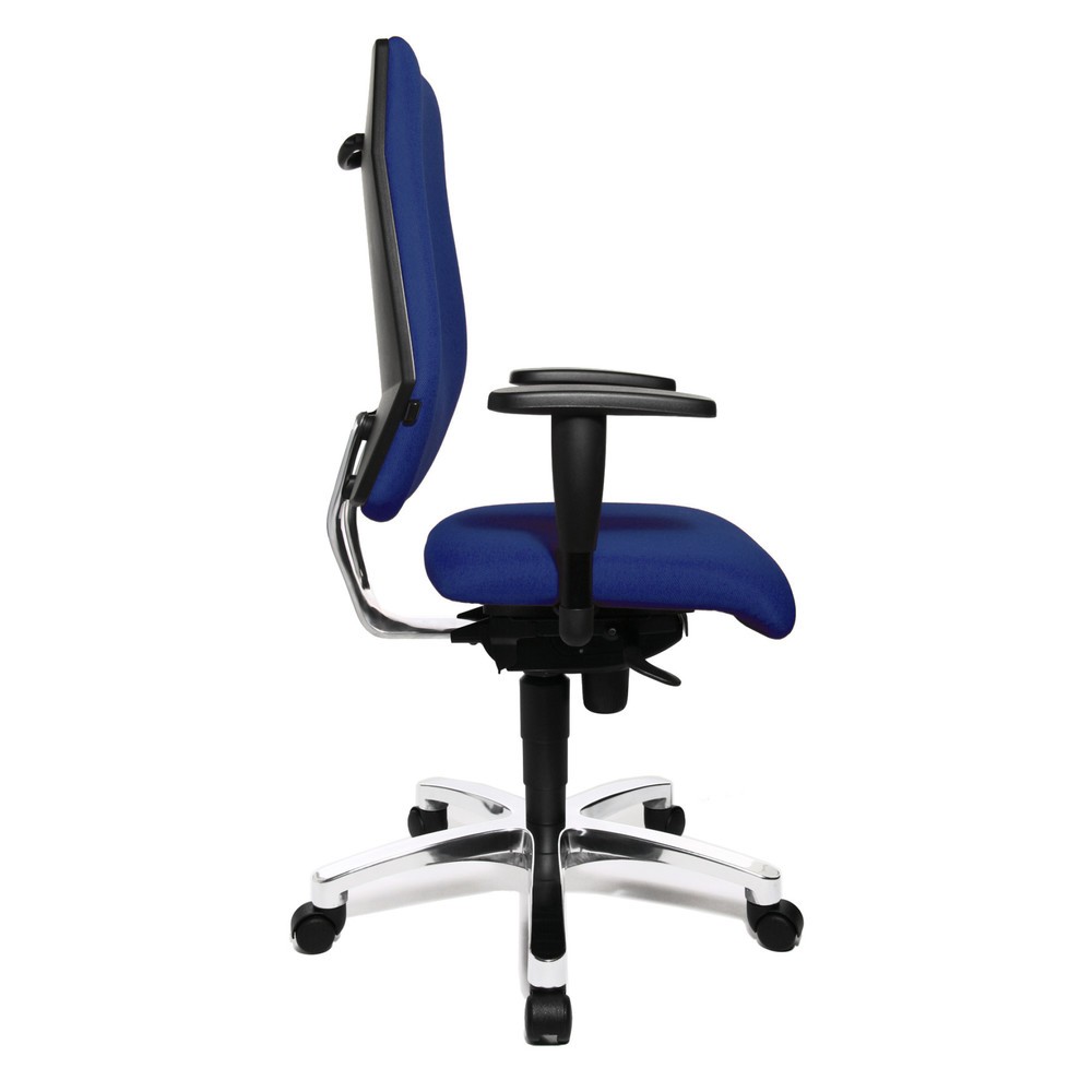 Numéro de l'image du produit 2: Chaise de bureau pivotante Topstar® Ortho 30, accoudoirs réglables en hauteur et en largeur, bleu royal