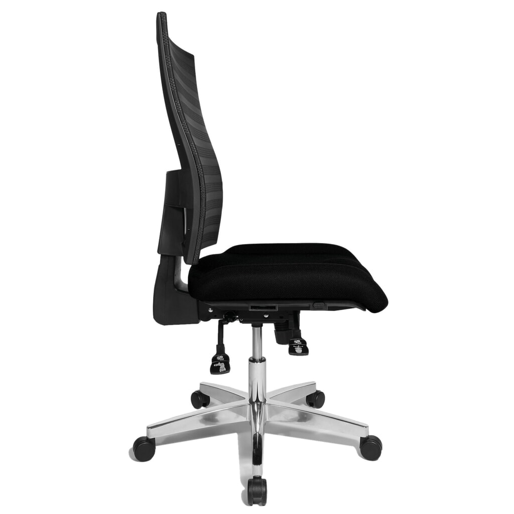 Chaise de bureau pivotante Topstar® P91-NET, dossier en mesh noir, siège noir N° de l'image du produit 3 : Chaise de bureau pivotante Topstar® P91-NET, dossier en mesh noir, siège noir