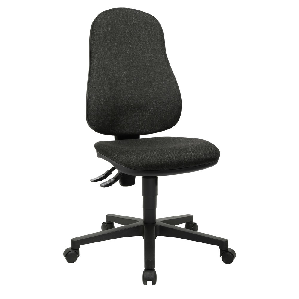 Numéro de l'image du produit 2: Chaise de bureau pivotante Topstar® Point 60, assise galbée, gris anthracite