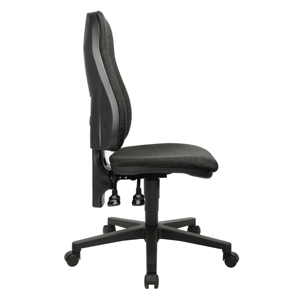 Numéro de l'image du produit 4: Chaise de bureau pivotante Topstar® Point 60, assise galbée, gris anthracite