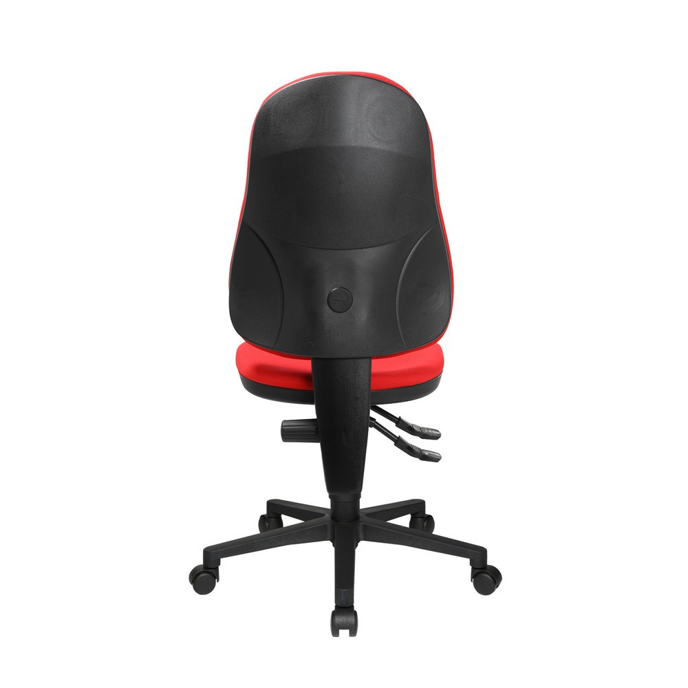 Numéro de l'image du produit 3: Chaise de bureau pivotante Topstar® Point 60, assise galbée, rouge
