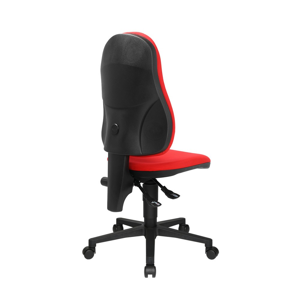 Numéro de l'image du produit 4: Chaise de bureau pivotante Topstar® Point 60, assise galbée, rouge