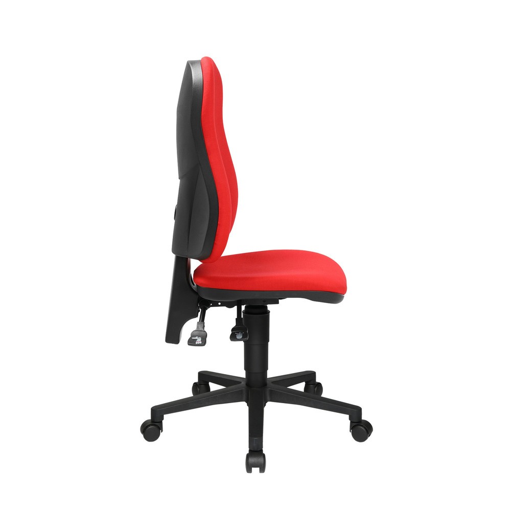 Numéro de l'image du produit 5: Chaise de bureau pivotante Topstar® Point 60, assise galbée, rouge
