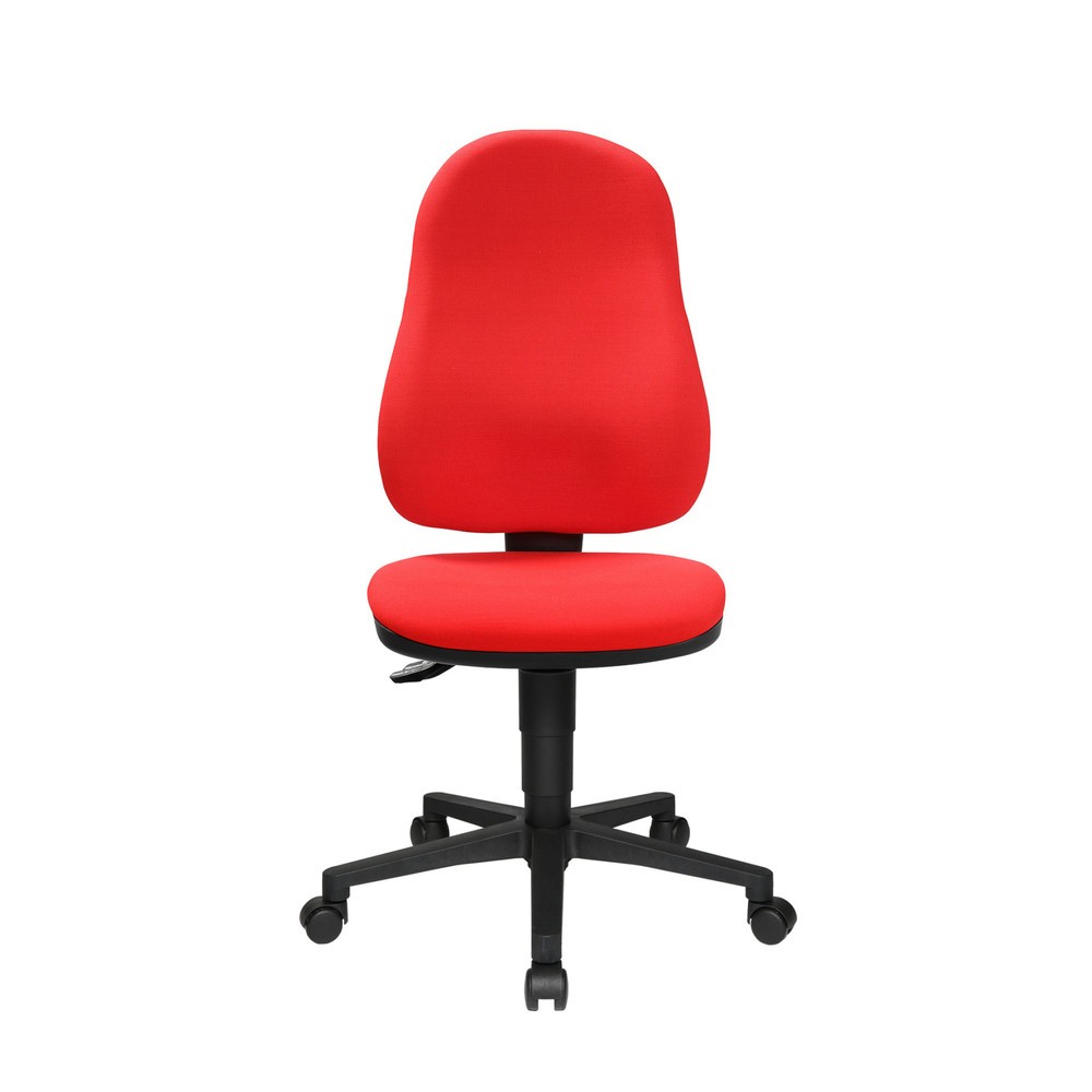 Illustration du produit: Chaise de bureau pivotante Topstar® Point 60, assise galbée, rouge