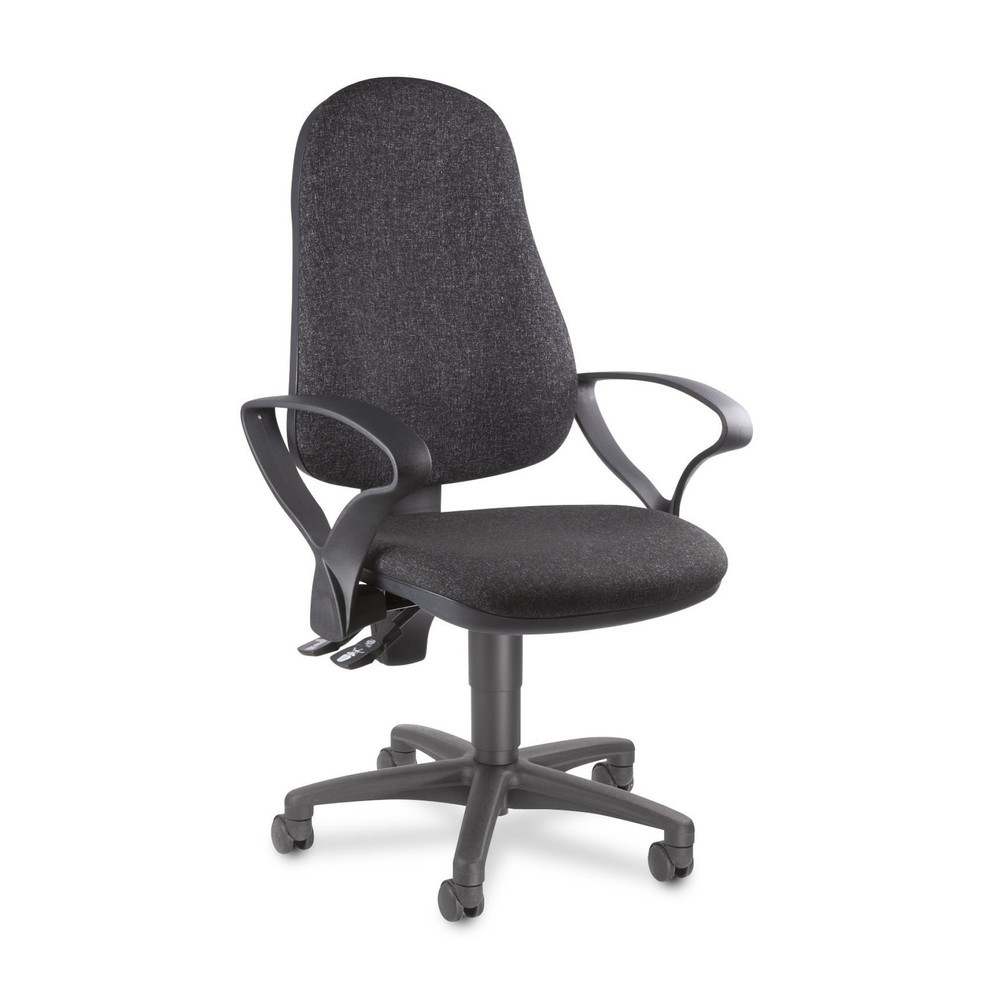 Numéro de l'image du produit 2: Chaise de bureau pivotante Topstar® Point 70, chaise ergonomique, gris anthracite