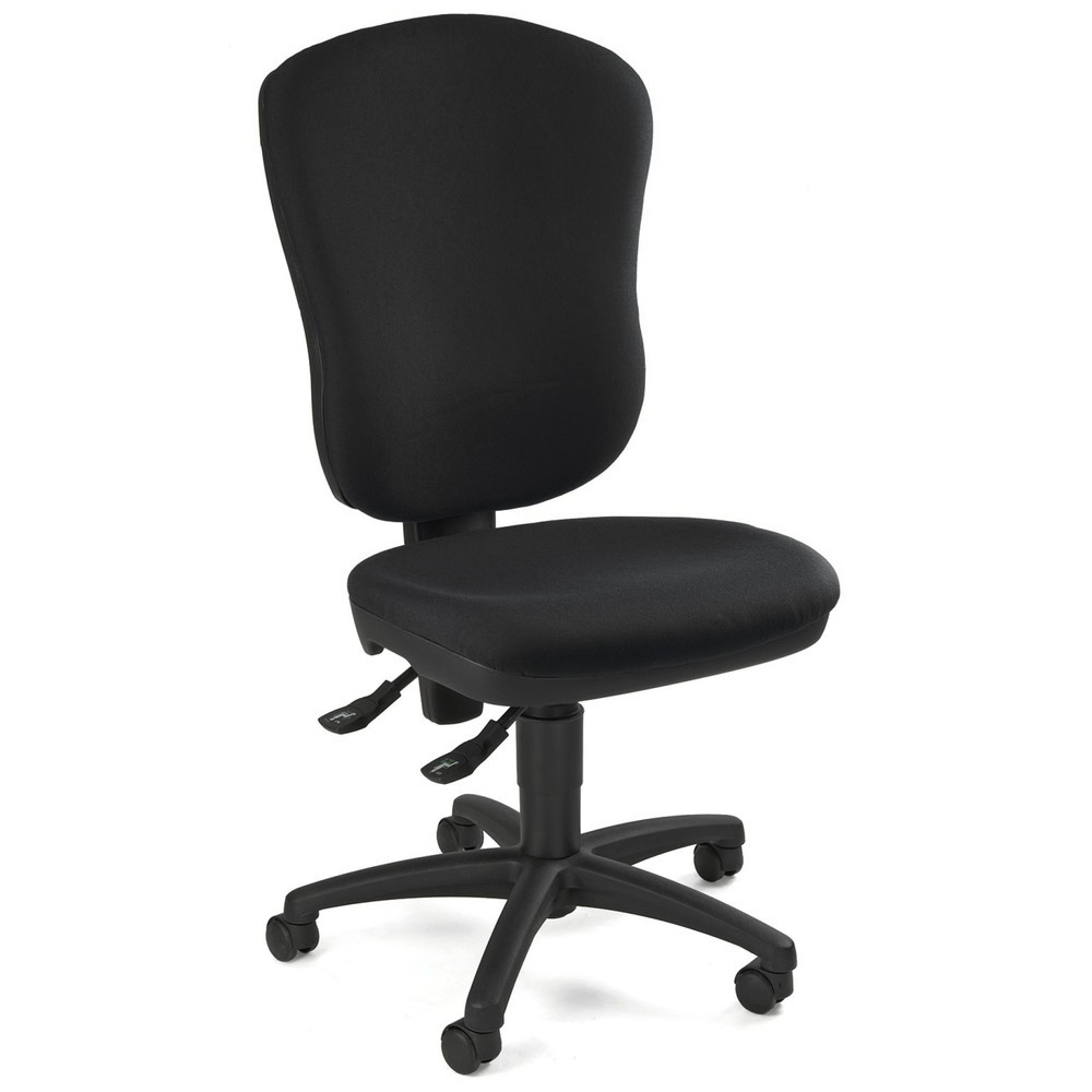 Illustration du produit: Chaise de bureau pivotante Topstar® Point 80, grand dossier, assise galbée, noir