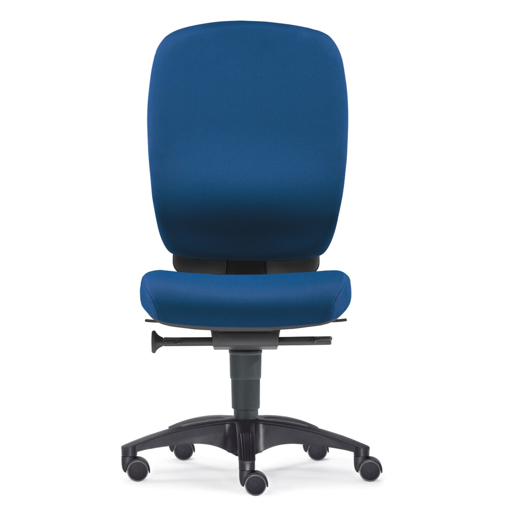 Illustration du produit: Chaise de bureau pivotante PROFI, chaise ergonomique DIN, bleu