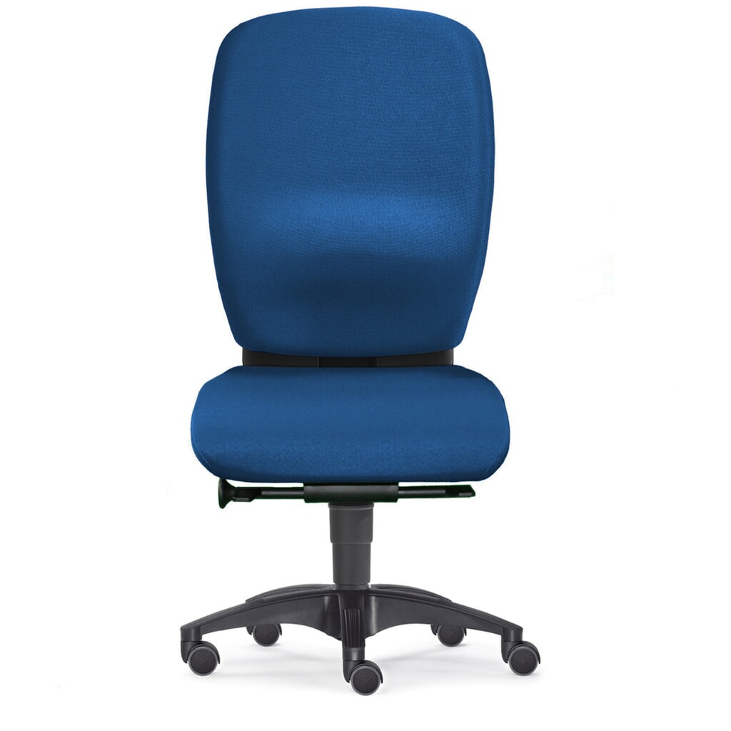 Illustration du produit: Chaise de bureau pivotante PROFI, assise XXL, bleu
