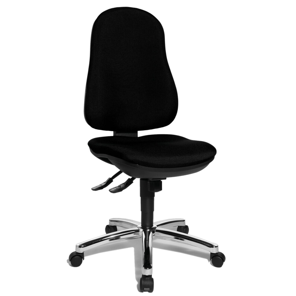 Chaise de bureau pivotante Topstar® Support Syncro, chaise ergonomique, noir Illustration du produit: Chaise de bureau pivotante Topstar® Support Syncro, chaise ergonomique, noir