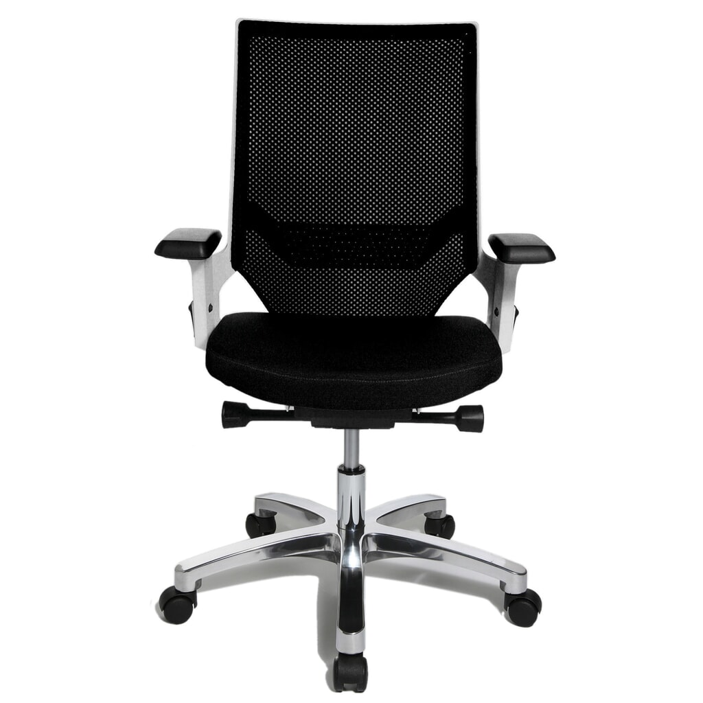 Illustration du produit: Chaise de bureau pivotante Topstar® autosynchrone, dossier en mesh, noire